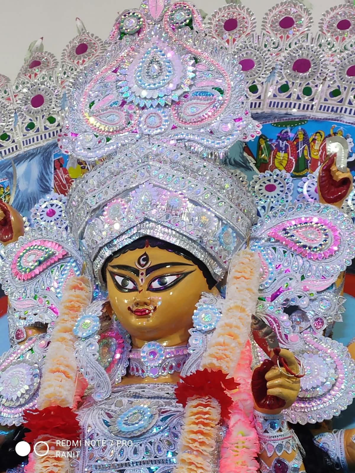 Durga Puja festival moment
